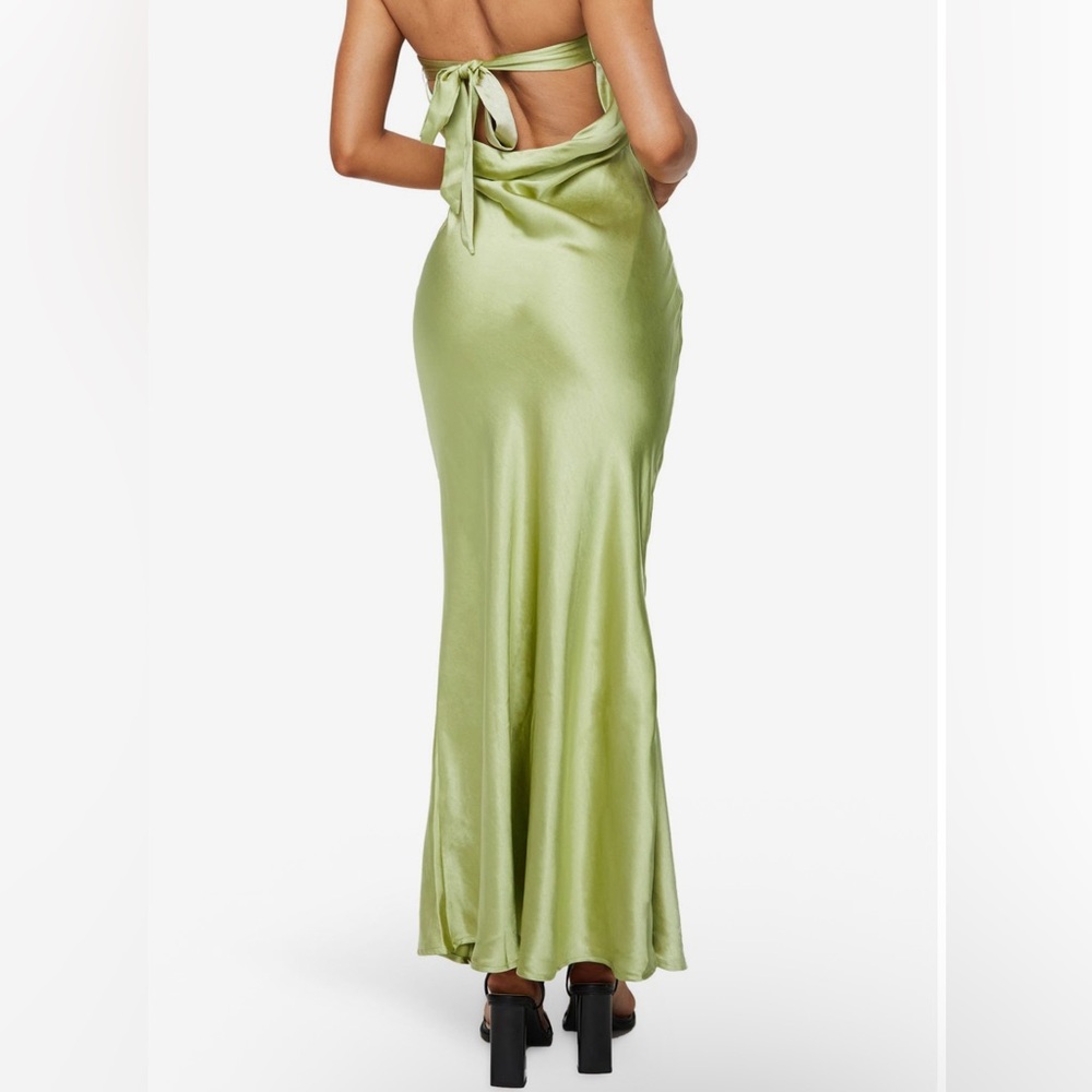 Princess Polly Olive Satin Strapless Maxi Dress - Picture 2 of 2